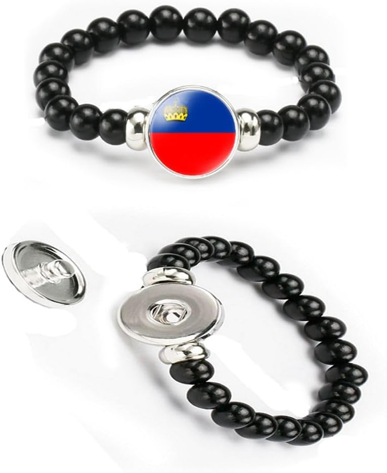 vmcoatdu National Flag Bracelet Elastic Rope Beaded Bracelet Support Your Country Travel Souvenir Gifts for Men Women - Image 4